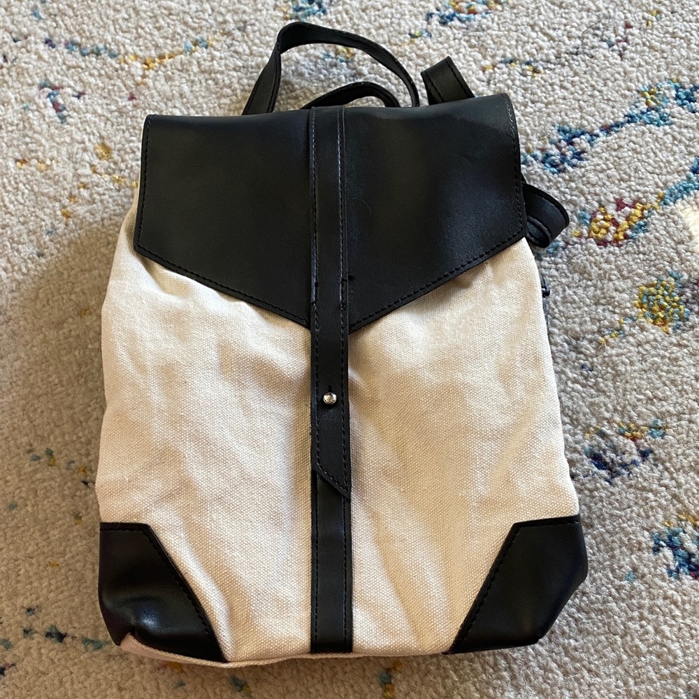 Stylish Black and Cream Men's Bag